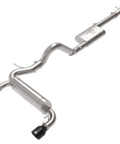 aFe Vulcan 3in 304 SS Cat-Back Exhaust 2021 Ford Bronco L4-2.3L (t)/V6-2.7L (tt) w/ Black Tips