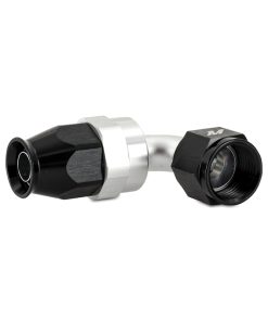 Alternative view of Mishimoto Aluminum PTFE -6AN 90 Degree Fitting Black