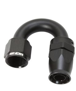 Snow -10AN 180 Degree PTFE Hose End (Black)