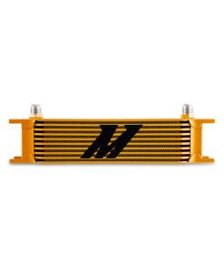 Mishimoto Universal -8AN 10 Row Oil Cooler - Gold
