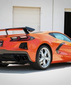 Alternative view of aFe MACH Force-Xp 3in to 2-1/2in 304SS Cat-Back 2020 Chevy Corvette (C8) 6.2L - Black Tip