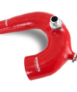 Alternative view of Mishimoto 2016+ Polaris RZR XP Turbo Silicone Intake J-Tube - Red
