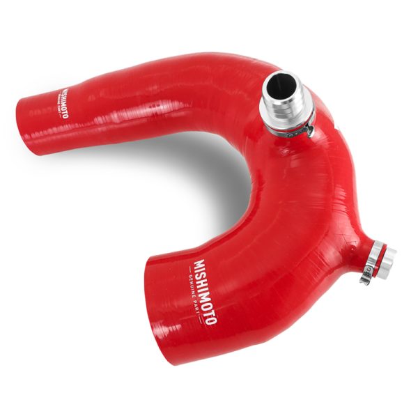Alternative view of Mishimoto 2016+ Polaris RZR XP Turbo Silicone Intake J-Tube - Red