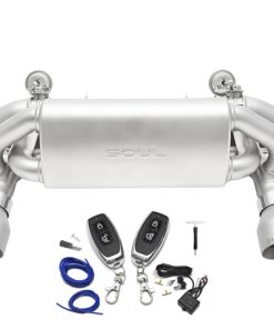 SOUL 2020+ Porsche 718 GT4/Spyder/GTS 4.0L Valved Exhaust - Sig Satin Straight Dual Wall Tips - VC