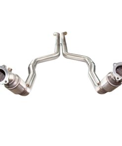 Alternative view of Kooks 2016+ Cadillac ATS-V 3in Green Catted Downpipes