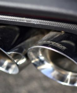 Alternative view of Corsa 2018+ Ford Mustang GT Fastback 5.0L 3in Sport Axle-Back Exhaust w/ 4in Gunmetal Tips