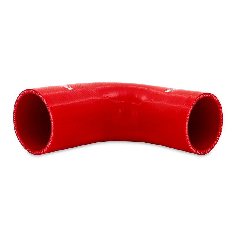 Mishimoto Silicone Reducer Coupler 90 Degree 2in to 2.25in - Red - Image 3