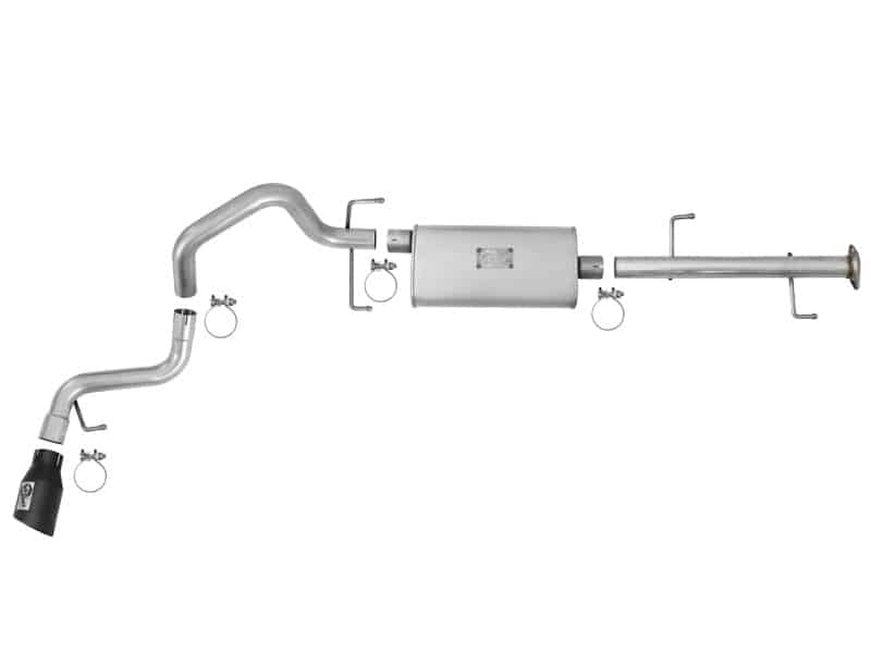 aFe Scorpion 2-1/2in Aluminized Steel Cat-Back Exhaust w/ Black Tips 07-17 Toyota FJ Cruiser V6 4.0L - Image 4
