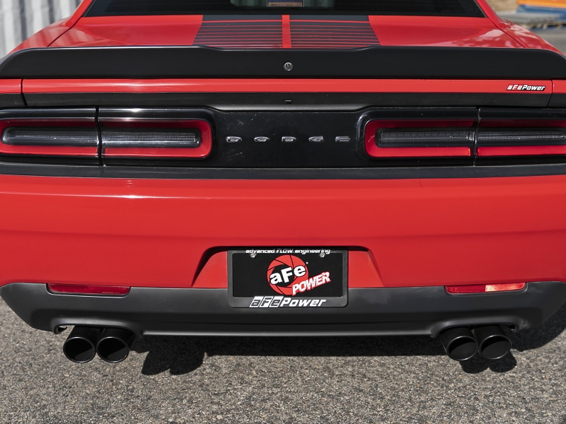 aFe MACH Force-Xp 2-1/2in 304 SS Cat-Back Exhaust 15-21 Dodge Challenger V6-3.6L - Quad Black Tip - Image 8