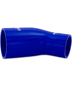 Alternative view of Mishimoto Silicone Reducer Coupler 45 Degree 2.5in to 3.25in - Blue