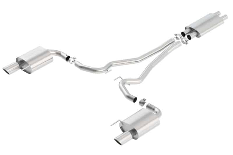 Borla Touring Cat-Back 15 Ford Mustang GT 5.0L V8 MT/AT 2.5in pipe 4in tip - Image 3