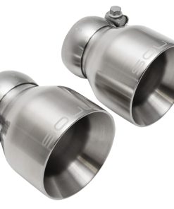 SOUL 2020+ Porsche 718 GT4 / Spyder / GTS 4.0L Bolt On Exhaust Tips - Brushed Finish Slash Cut