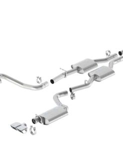 Alternative view of Borla 15-16 Dodge Challenger R/T 5.7L Dual Rectangle Angle Cut Dual Split Rear Exit ATAK Exhaust