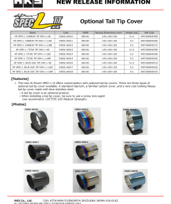 HKS Hi-Power SPEC-L Tail Tip Cover - Carbon