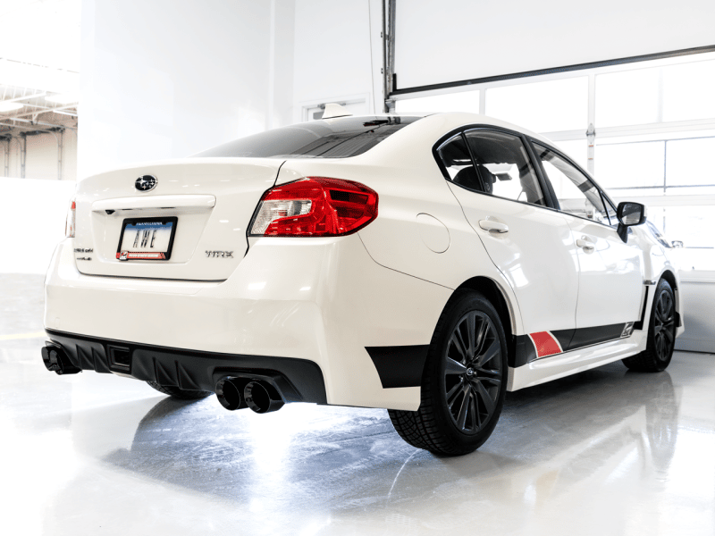 AWE Tuning Subaru WRX/STI VA/GV Sedan Track Edition Exhaust - Diamond Black Tips (102mm) - Image 5
