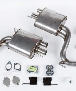 ROUSH 2015-2017 Ford Mustang 5.0L V8 Quad Tip Active-Ready Exhaust Kit (Requires 421926)