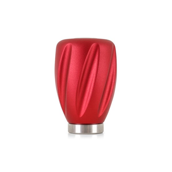 Alternative view of Mishimoto Steel Core Twist Shift Knob Red Aluminum