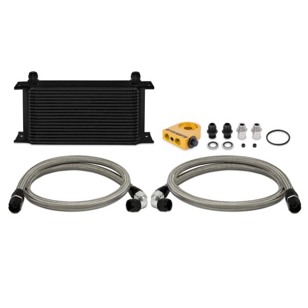Alternative view of Mishimoto Universal 19 RowThermostatic Oil Cooler Kit - Black