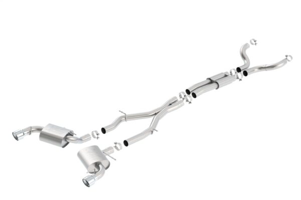 Alternative view of Borla 16-17 Chevy Camaro SS 6.2L ATAK Catback Single Split Rear Exit Exhaust w/Single Tips