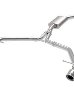 afe MACH Force-Xp 13-16 Audi Allroad L4 SS Axle-Back Exhaust w/ Polished Tips