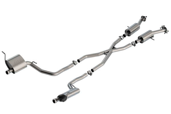 Alternative view of Borla 14-20 Jeep Grand Cherokee High Altitude/Summit 3.6L V6 2/4WD 2.25in S-Type Cat-back