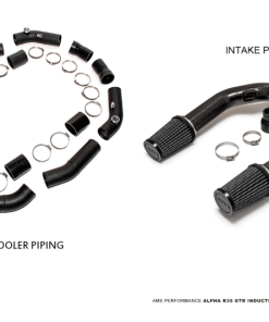 AMS Performance GT-R R35 Induction Kit w/Stock Turbos/TB / Alpha I/C/Carbon Manifold/TiAL Flanges