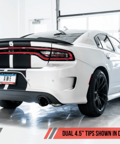 AWE Tuning 2017+ Dodge Charger 5.7L Touring Edition Exhaust - Non-Resonated - Diamond Black Tips