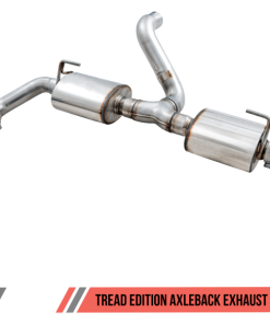 Alternative view of AWE Tuning 2018+ Jeep Wrangler JL/JLU Tread Edition Axle-Back Dual Exhaust - Chrome Silver Tips