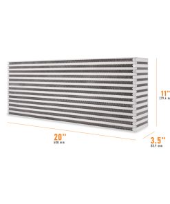 Mishimoto Universal Air-to-Air Intercooler Core - 20in / 11in / 3.5in