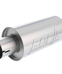 Borla Universal Pro-XS Round S-Type 2.5in Inlet/Outlet Center/Center Notched Muffler
