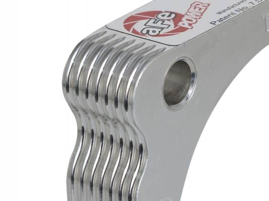 Alternative view of aFe 01-16 Nissan Patrol (Y61) L6-4.8L Silver Bullet Throttle Body Spacer