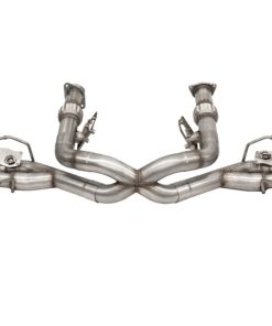 Corsa 20-22 Corvette C8 3in Valved Cat-Back 4.5in Blk Quad Tips - Fits Factory NPP Exhaust