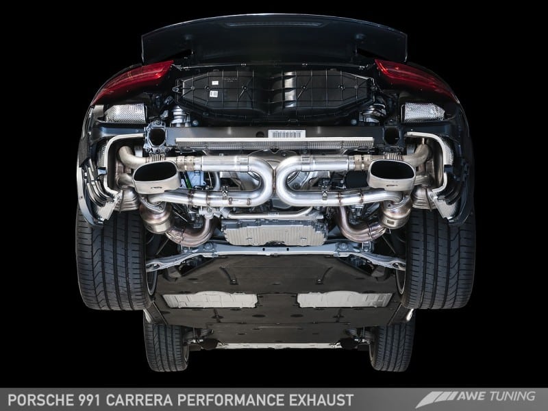 AWE Tuning 991 Carrera Performance Exhaust - Use Stock Tips - Image 3