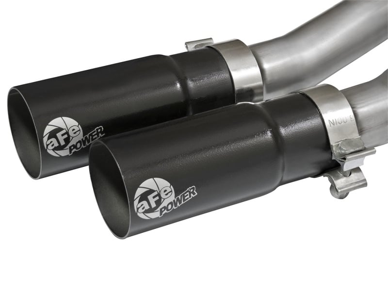 aFe Rebel Series CB Middle-Side Exit SS Exhaust w/ Black Tips 09-16 GM Silverado/Sierra V6/V8 - Image 7