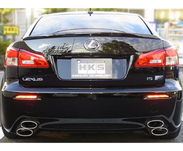 Alternative view of HKS 08-10 Lexus IS F SSM Exhaust Includes SUS304 Y-pipe and Rear Sections