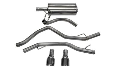 Alternative view of Corsa 09-14 Dodge Ram 1500 4.7L Quad/Crew Cab/Short Bed Polished Dual Exit Cat-Back Exhaust
