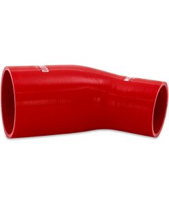 Alternative view of Mishimoto Silicone Reducer Coupler 45 Degree 3in to 3.5in - Red