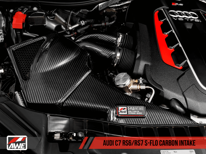 AWE Tuning Audi C7 RS6 / RS7 4.0T S-FLO Carbon Intake V2 - Image 16