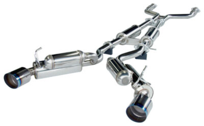 Alternative view of HKS 08 Infiniti G37 Coupe Dual Hi-Power Titanium Tip Catback Exhaust