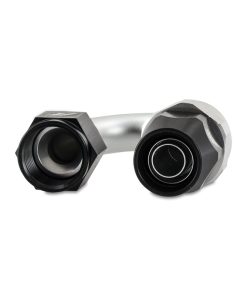 Alternative view of Mishimoto Aluminum PTFE -4AN 180 Degree Fitting Black