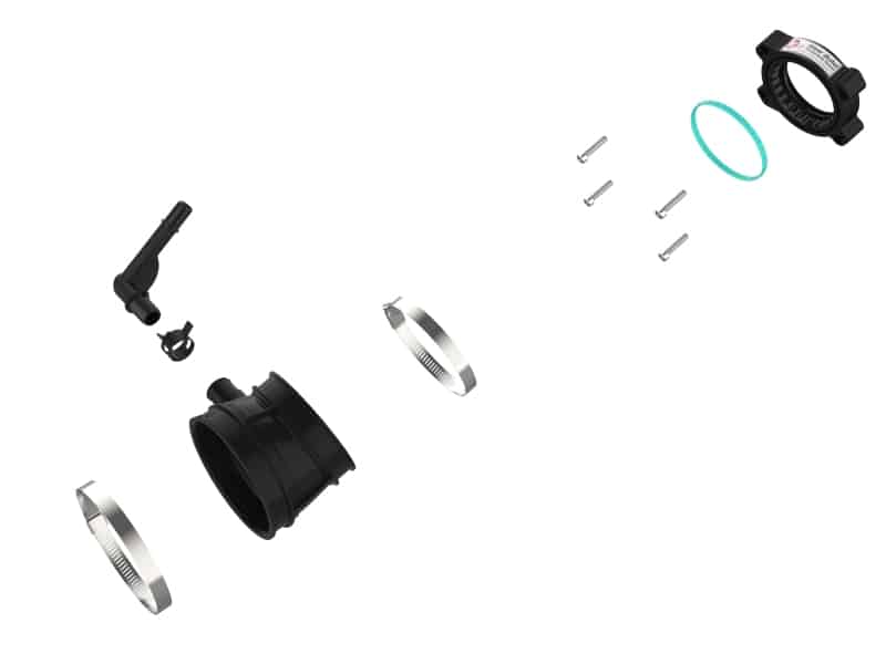 aFe 2020 Vette C8 Silver Bullet Aluminum Throttle Body Spacer / Works With Factory Intake Only - Blk - Image 10