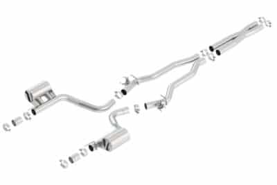 Alternative view of Borla 15-16 Dodge Charger Hellcat 6.2L V8 ATAK Catback Exhaust w/ Valves No Tips Factory Valance