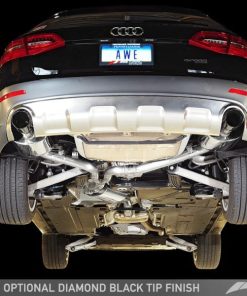 Alternative view of AWE Tuning Audi B8.5 All Road Touring Edition Exhaust - Dual Outlet Polished Silver Tips