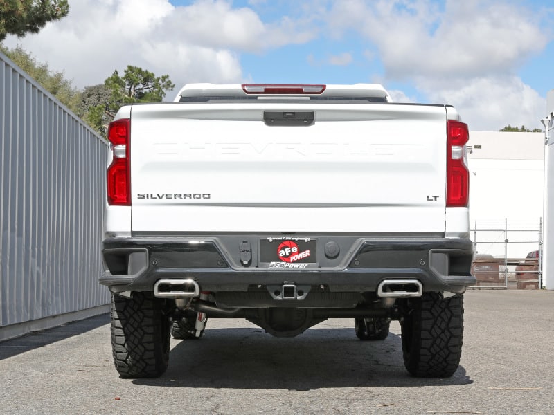 aFe Gemini XV 4in to Dual 3in 304 SS Cat-Back Exhaust w/ Cutout 19-21 GM Silverado/Sierra V8-6.2L - Image 8