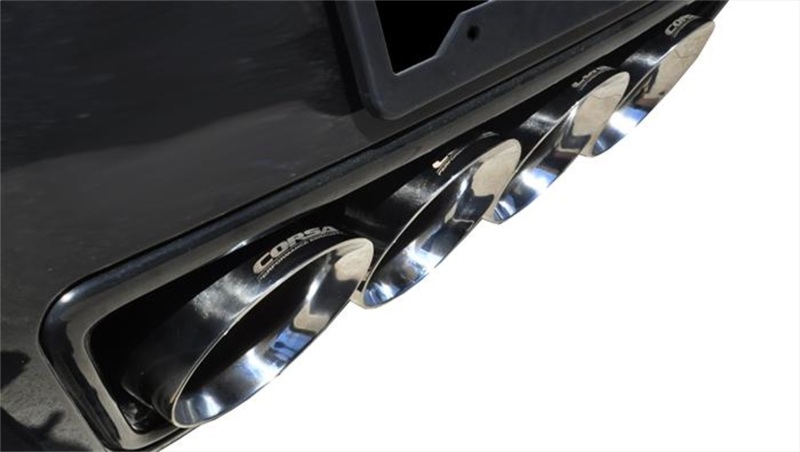 Corsa 2015 Corvette Z06 2.75in Axle Back Exhaust Polished Dual Rear Exit Quad 4.5in Tip (Sport) - Image 3