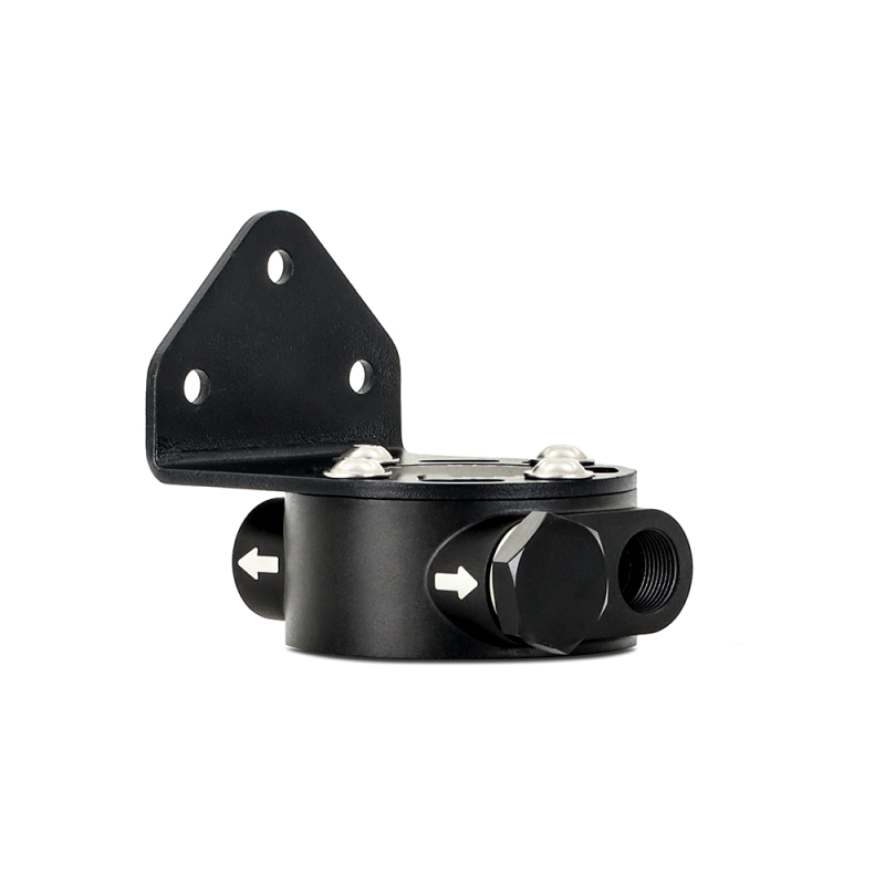 Mishimoto M22 x 1.5 - Remote Oil Filter Mount - Black - Image 7