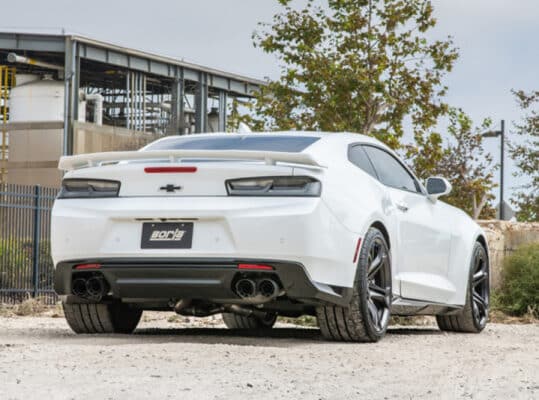 Alternative view of Borla 17-18 Chevrolet Camaro ZL1 6.2L V8 Atak Catback Exhaust w/ Dual Mode Valves CF Black Anod