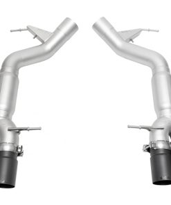 SOUL 11-16 BMW F10 M5 Resonated Muffler Bypass Exhaust - 3.5in Straight Cut Tips - (Satin Black)
