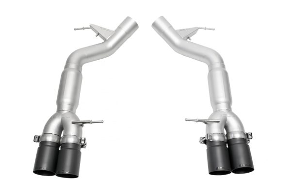 SOUL 11-16 BMW F10 M5 Resonated Muffler Bypass Exhaust - 3.5in Straight Cut Tips - (Satin Black)