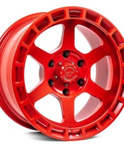 Alternative view of VR Forged D14 Wheel Satin Red 17x8.5 -8mm 6x139.7